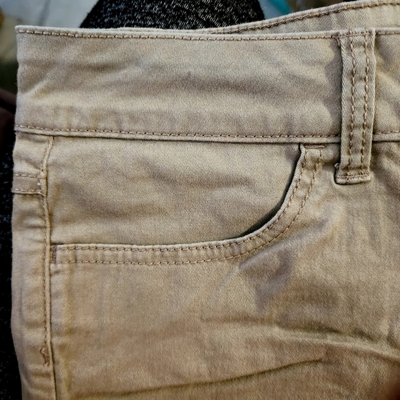 Nobo No Bounderies Khaki Chino Shorts Juniors Size 11 Cut Offs Raw Hem Summer - Picture 4 of 8